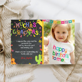 Fiesta mexikanische Geburtstagskarte Danke, Card m Einladung