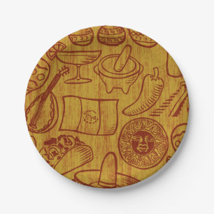 Fiesta-MexikopapierTeller Pappteller