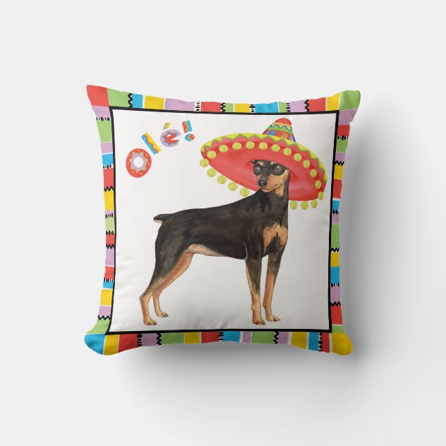Fiesta Min Button Kissen (Vorderseite)