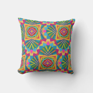 Fiesta of Colors! Mandala Design Kissen