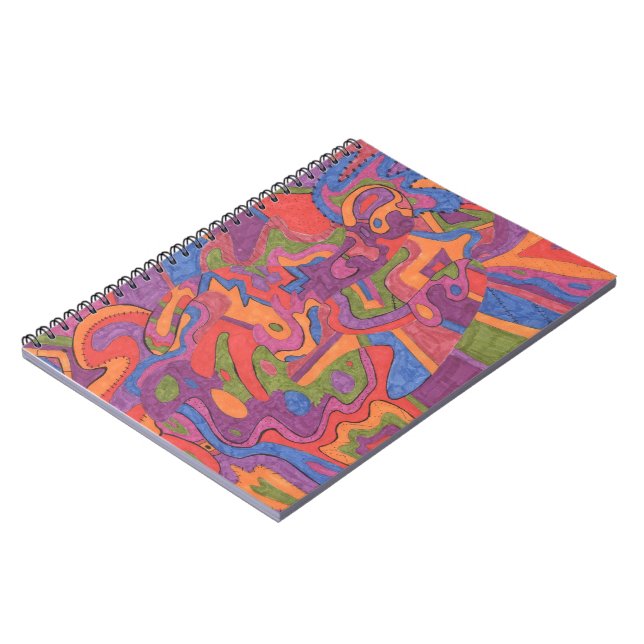 Fiesta, Original Abstrakt Notizblock (Linke Seite)