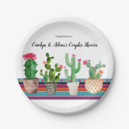 Fiesta-Paar-Duschen-Party-Papier-Teller Pappteller
