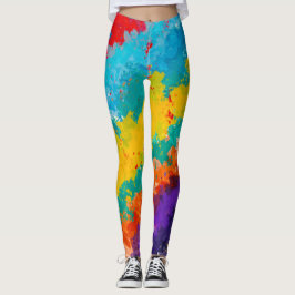 Fiesta Paint Color Splash farbenfrohe Splash Leggings