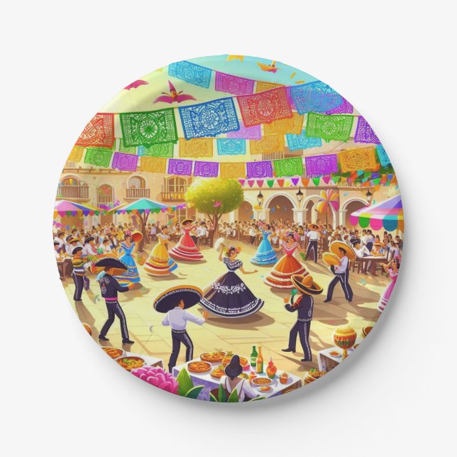 Fiesta Pappteller (Vorderseite)