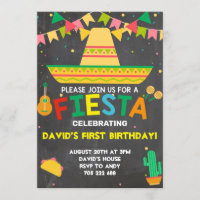 Fiesta Party Birthday Taco Boy Mexiko