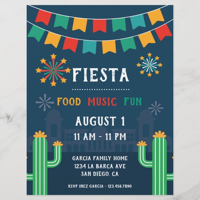 Fiesta Party Celebration Flyer (Vorne)
