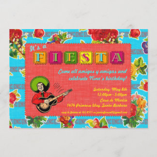Fiesta Party Einladung - Mariachi Man