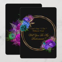 Fiesta Peacock Peony werden Sie meine Bridesmaid s
