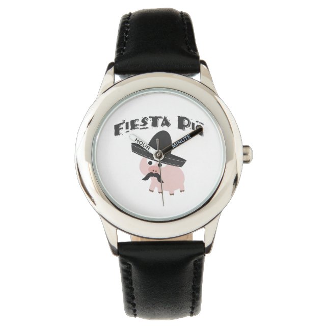 Fiesta Pig Armbanduhr (Vorderseite)
