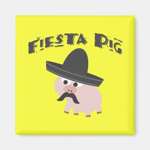 Fiesta Pig Magnet