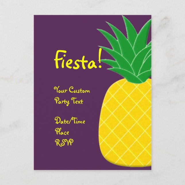 Fiesta Pineaple Postkarte (Vorderseite)