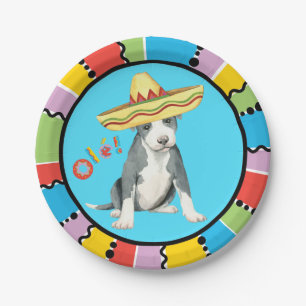 Fiesta-Pitbull Terrier Pappteller