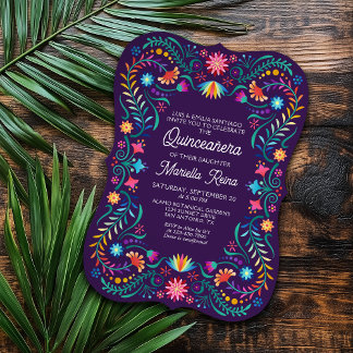 Fiesta Quinceanera Einladung