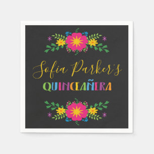 Fiesta Quinceñera, farbenfroh Serviette