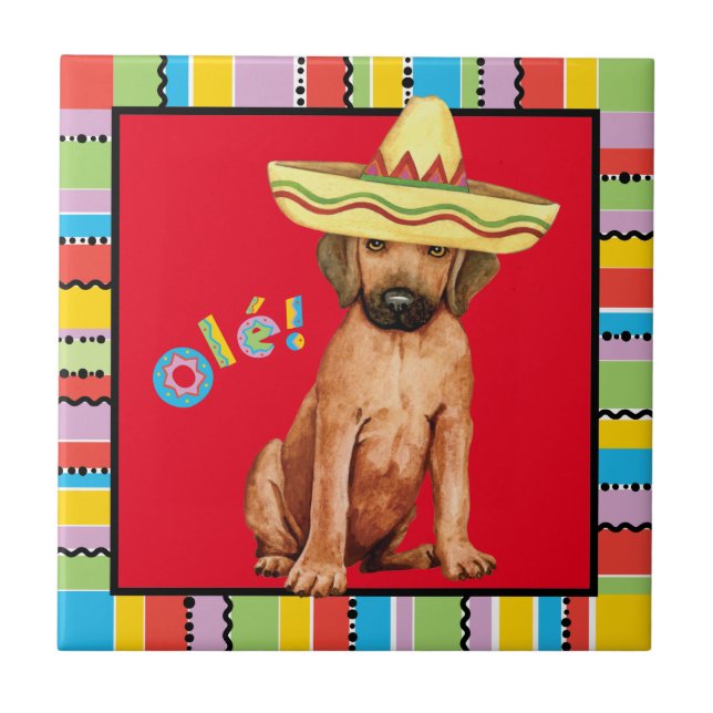 Fiesta Rhodesian Ridgeback Tile Fliese (Vorderseite)