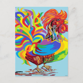 Fiesta Rooster Postkarte