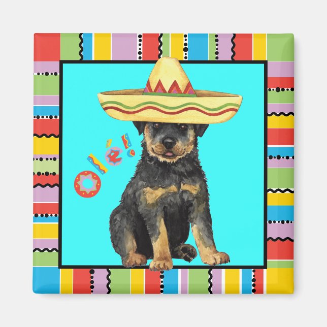 Fiesta Rottweiler Magnet (Vorne)