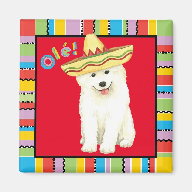 Fiesta Samoyed Magnet (Vorne)