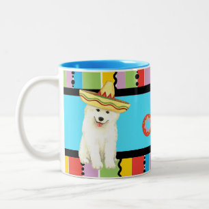 Fiesta Samoyed Mug à café à deux tons