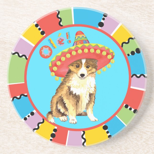 Fiesta Sheltie Getränkeuntersetzer (Vorne)