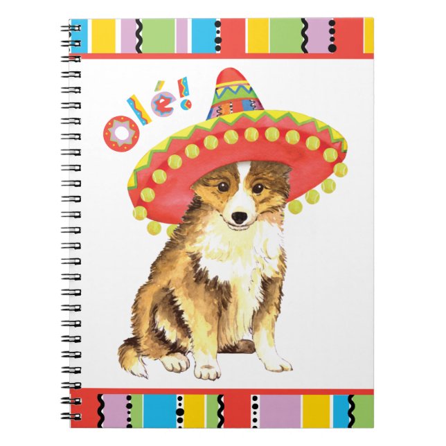 Fiesta Sheltie Notizblock (Vorderseite)