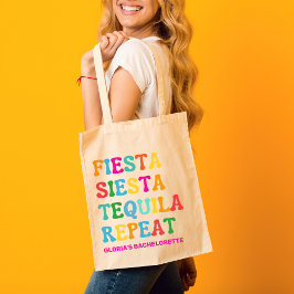 Fiesta Siesta Tequila Repeat Bachelorette Tragetasche