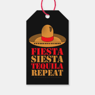 Fiesta Siesta Tequila Repeat Geschenkanhänger