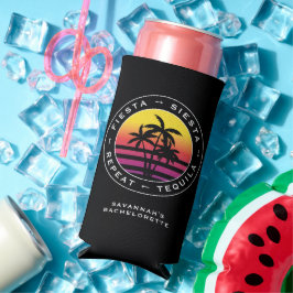 Fiesta Siesta Tequila Repeat Junggeselinnen-Abschi Selters Dosenkühler