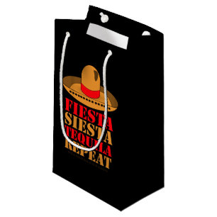 Fiesta Siesta Tequila Wiederholung Kleine Geschenktüte