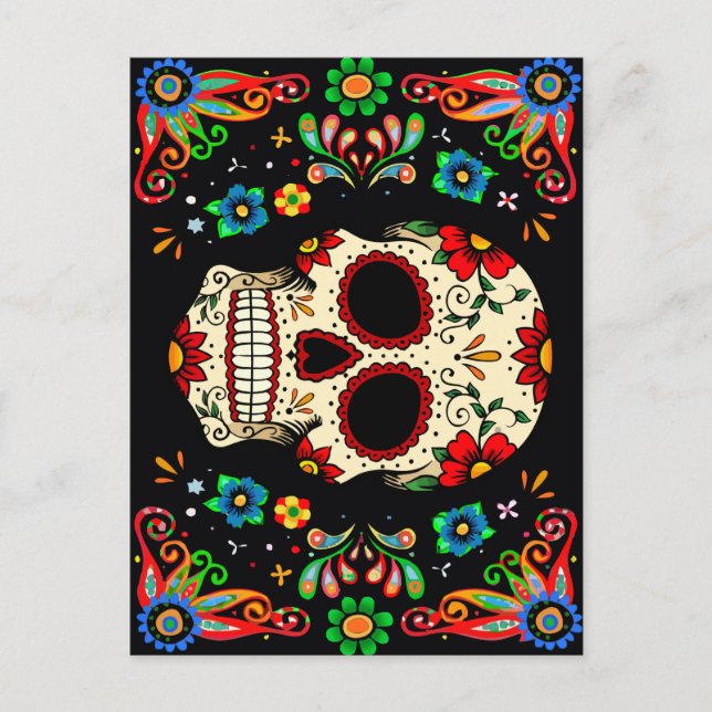 Fiesta Skull Postkarte (Vorderseite)