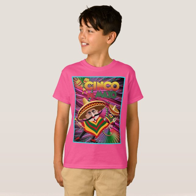 Fiesta Spirit: Kids' Cinco de Mayo Celebration T-S T-Shirt (Vorne ganz)