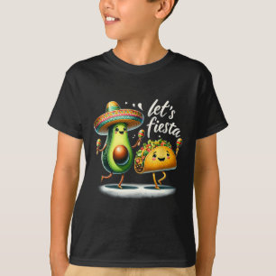 Fiesta Squad Avocado Tacos Let's Fiesta Funny Cinc T-Shirt