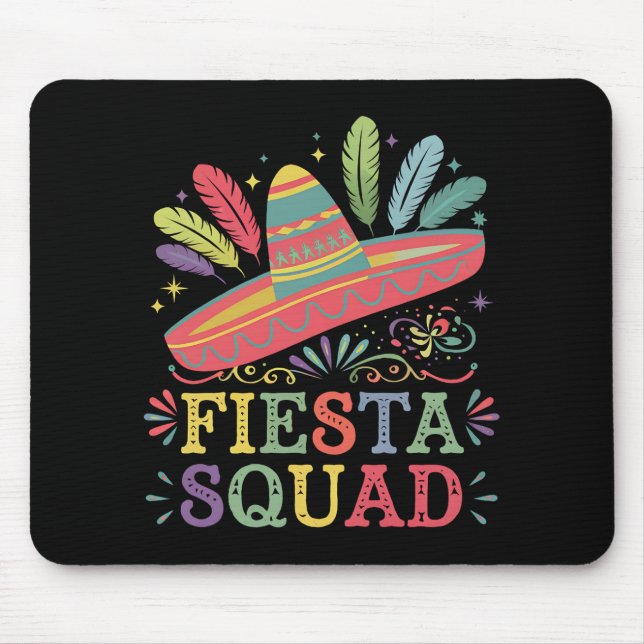 Fiesta Squad Cinco de Mayo Family Matching Mousepad (Vorne)