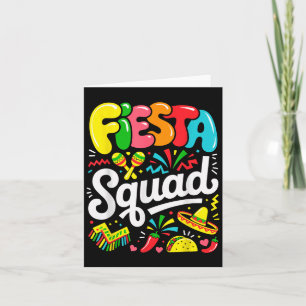 Fiesta Squad Cinco De Mayo Lass uns Fiesta feiern  Karte