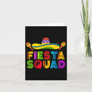 Fiesta Squad Cinco De Mayo Party Familie Matching Karte