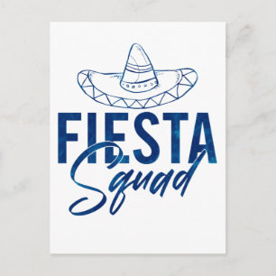 Fiesta Squad Fiesta Junggeselinnen-Abschied Shirts Postkarte