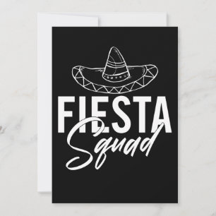 Fiesta Squad Fiesta Junggesellinnenabschied-Shirts Dankeskarte