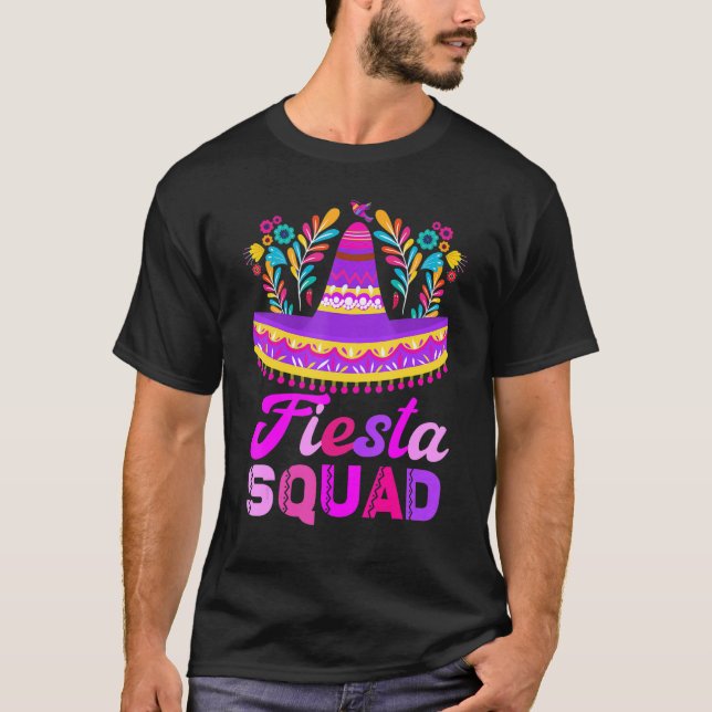 Fiesta Squad San Antonio Cinco De Mayo  Mexican Pa T-Shirt (Vorderseite)