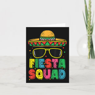 Fiesta Squad Sombrero Cinco De Mayo Mexican Fiesta Karte