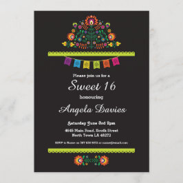 Fiesta Sweet 16 fête d'anniversaire Invitation mex