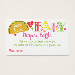 Fiesta Taco Baby Girl Shower Windschutzkarte