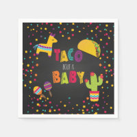 Fiesta Taco Bout a Baby Napkin - Babydusche
