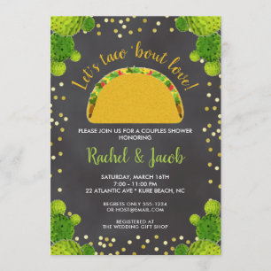 Fiesta Taco Bout Love Paare Hochzeitsdusche Einladung