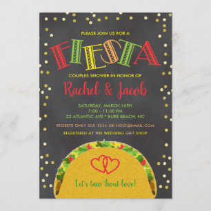 Fiesta Taco Bout Love Paare Hochzeitsdusche Einladung