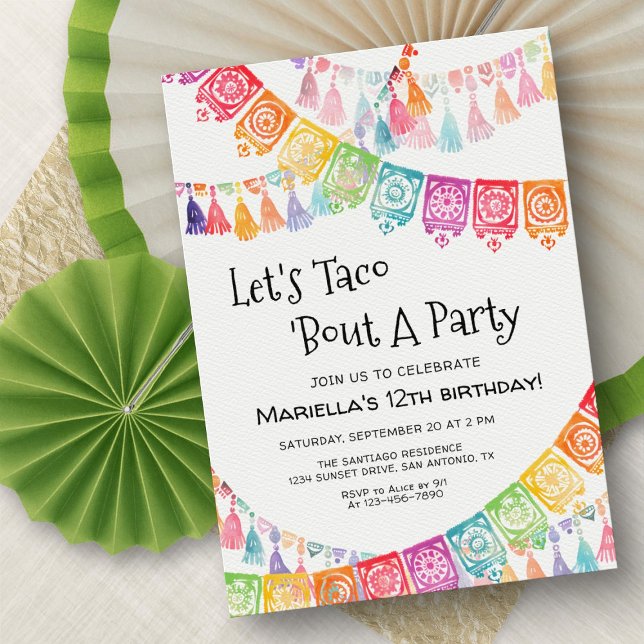 Fiesta Taco Bout Party Birthday Invitation (Créateur téléchargé)