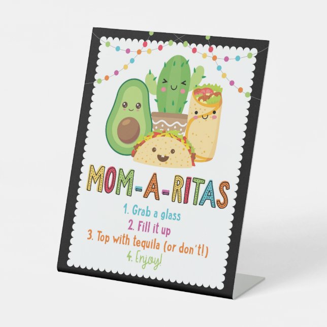 Fiesta Taco Kinderdusche Mama Rita Sockelschild (Vorderseite)