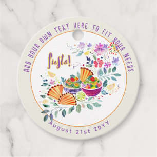 FIESTA Tacos Guacamole Folkart Blumen benutzerdefi Geschenkanhänger