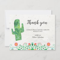 Fiesta Tacos und Tutus Dankeschön Karte