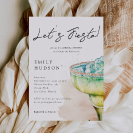 Fiesta Tequila Watercolor Bridal Dusche Einladung