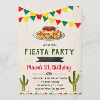 Fiesta Thema Einladung zum Geburtstag